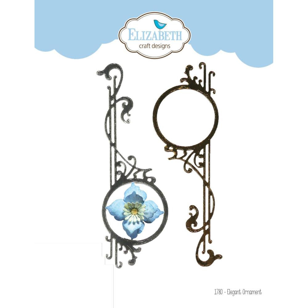 Troquel de metal Elizabeth Craft Adorno elegante